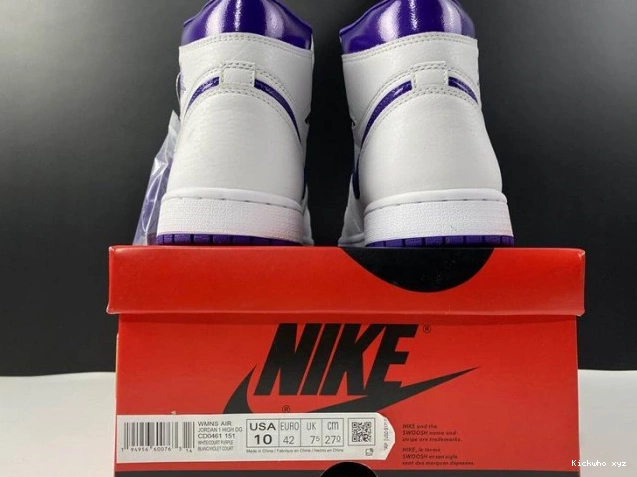 COURT AIR HIGH RETRO CD0461-151 1 JORDAN PURPLE 0725